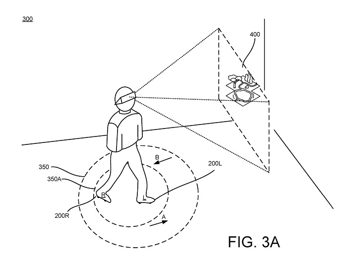 Google VR shoes patent