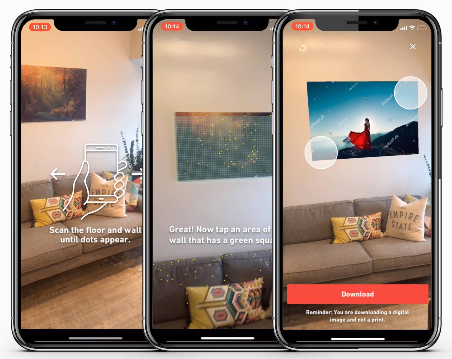 Shutterstock AR Feature Mockup